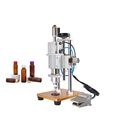 Stroj na uzavírání lahví parfémů